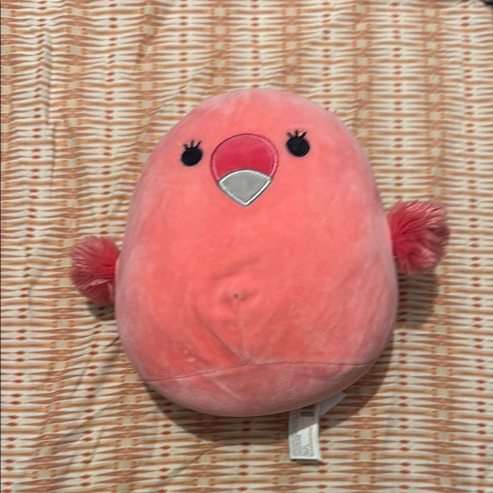 Pink Plush Bird Toy